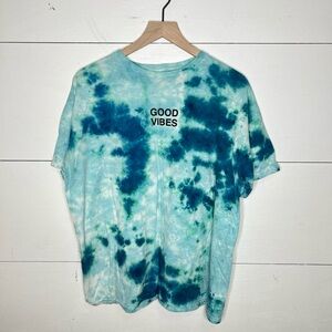 Bowery Supply Co. • “Good Vibes” Tie-Dye Short Sleeve T-Shirt Size XL